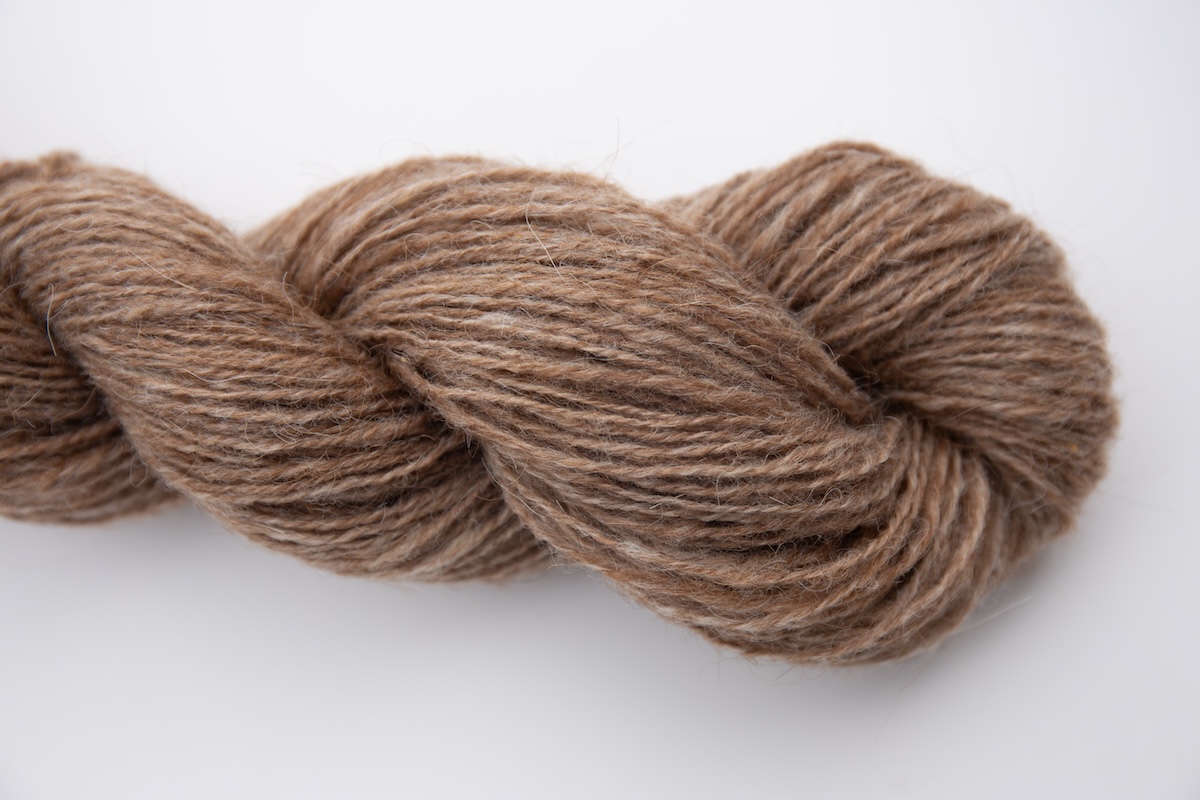 Handspun Shetland primitive wool.