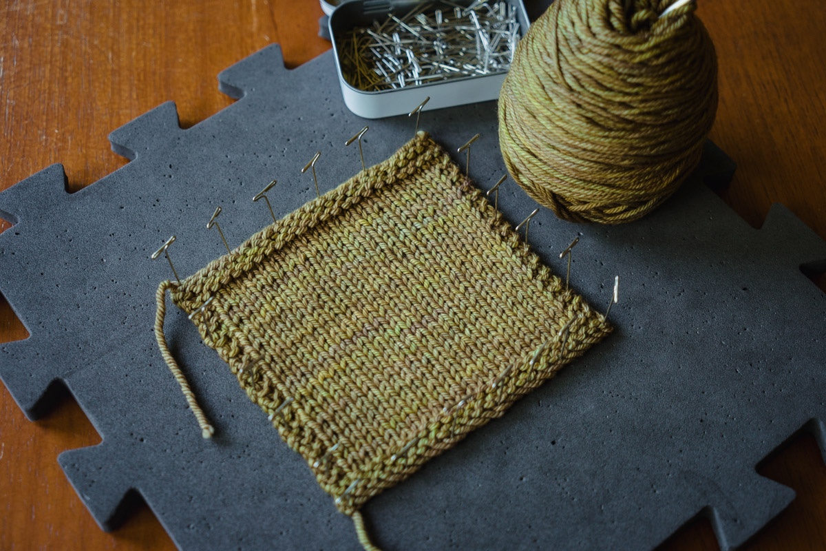 Take the time to properly block your swatch.