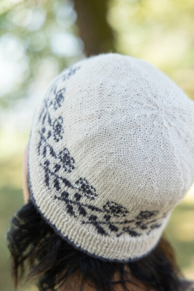Wildflower Breeze Hat pattern by Andrea Rangel knit in SweetGeorgia BFL+Silk Fine