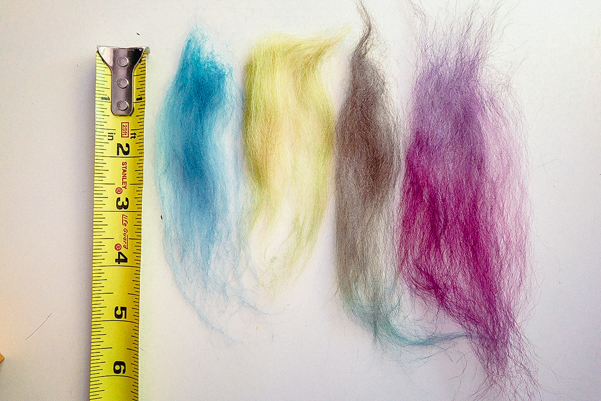Fibre lengths for new spinners