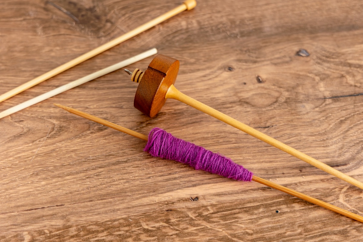 From Singles on a Spindle to Plied Yarn in Your Hands: Singles moved off the spindle
