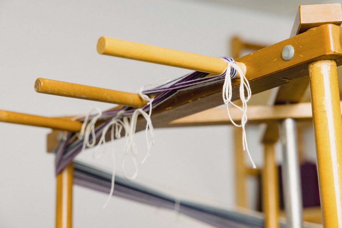 Warping Around: How to Use a Warping Mill: Securing the warp and cross