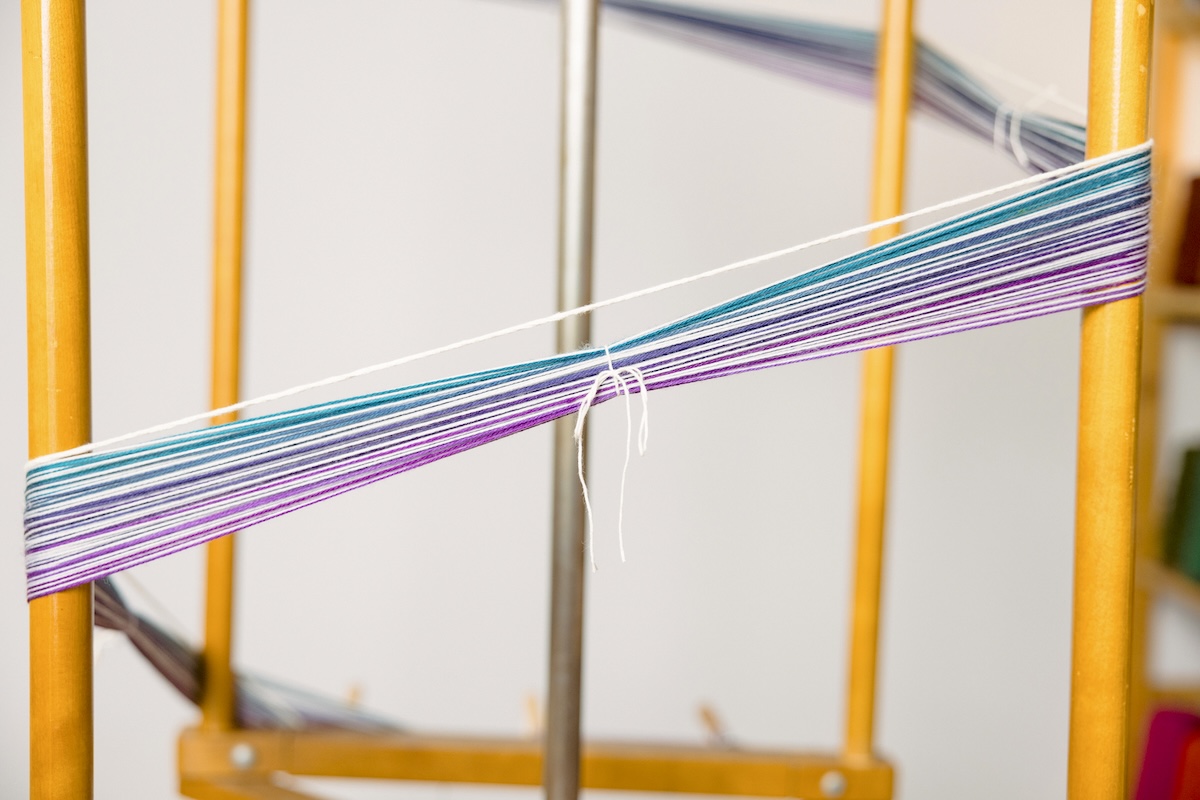 Warping Around: How to Use a Warping Mill: choke ties