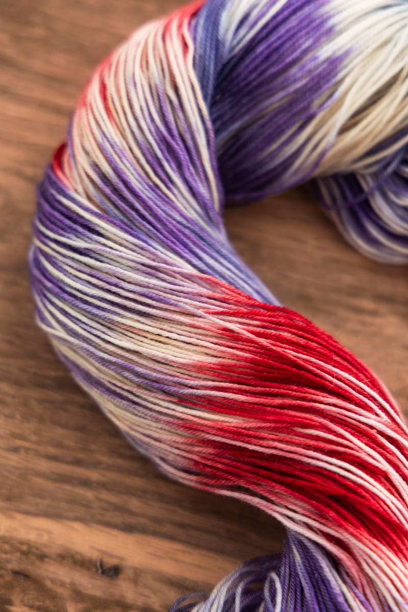 Lizzy Line November Club yarn colourway