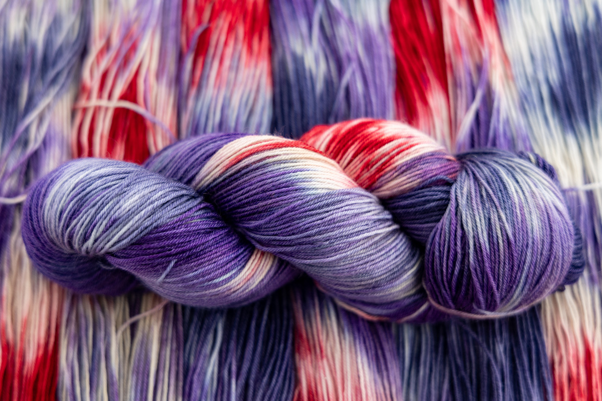 Lizzy Line November Club yarn colourway