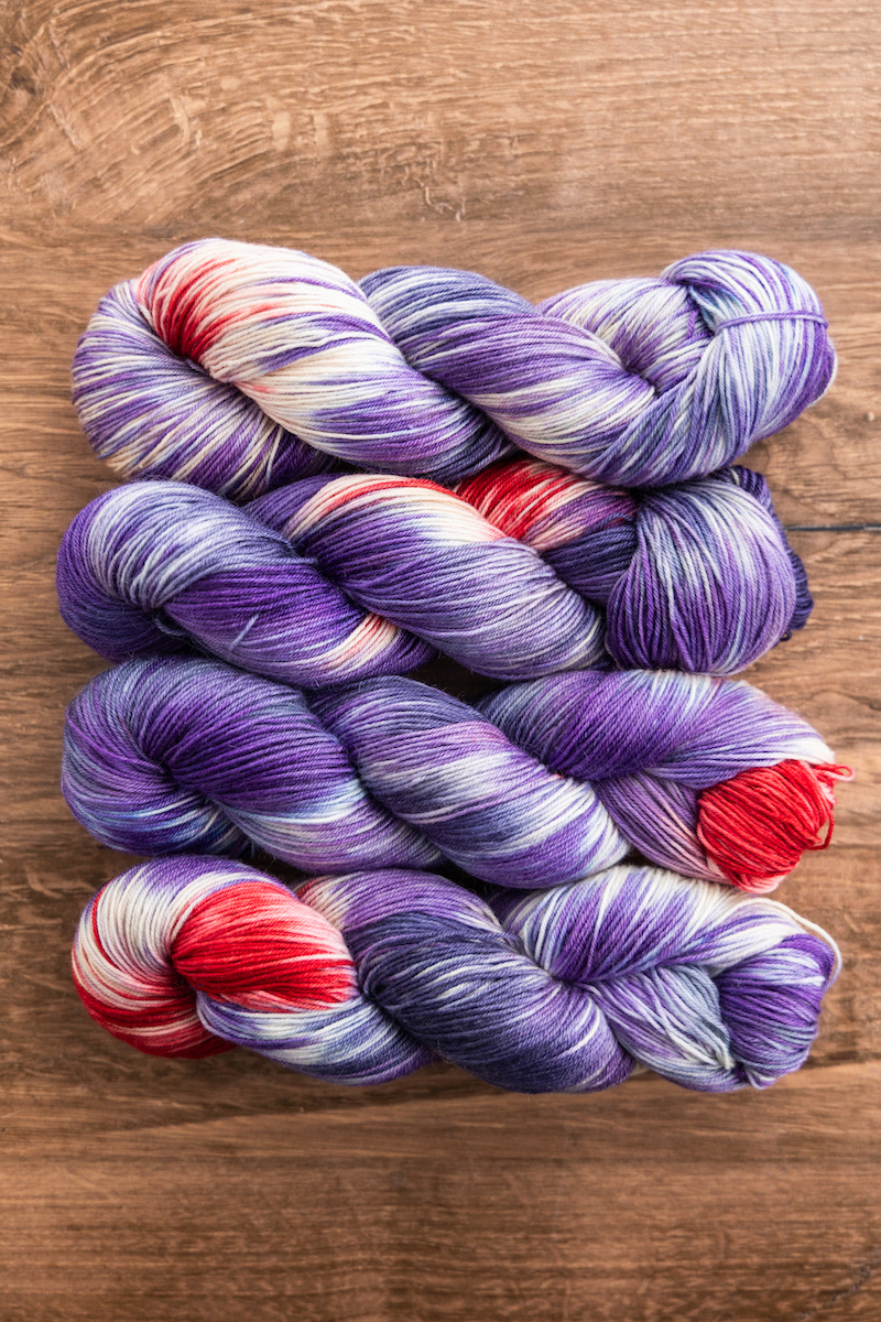 Lizzy Line November Club yarn colourway