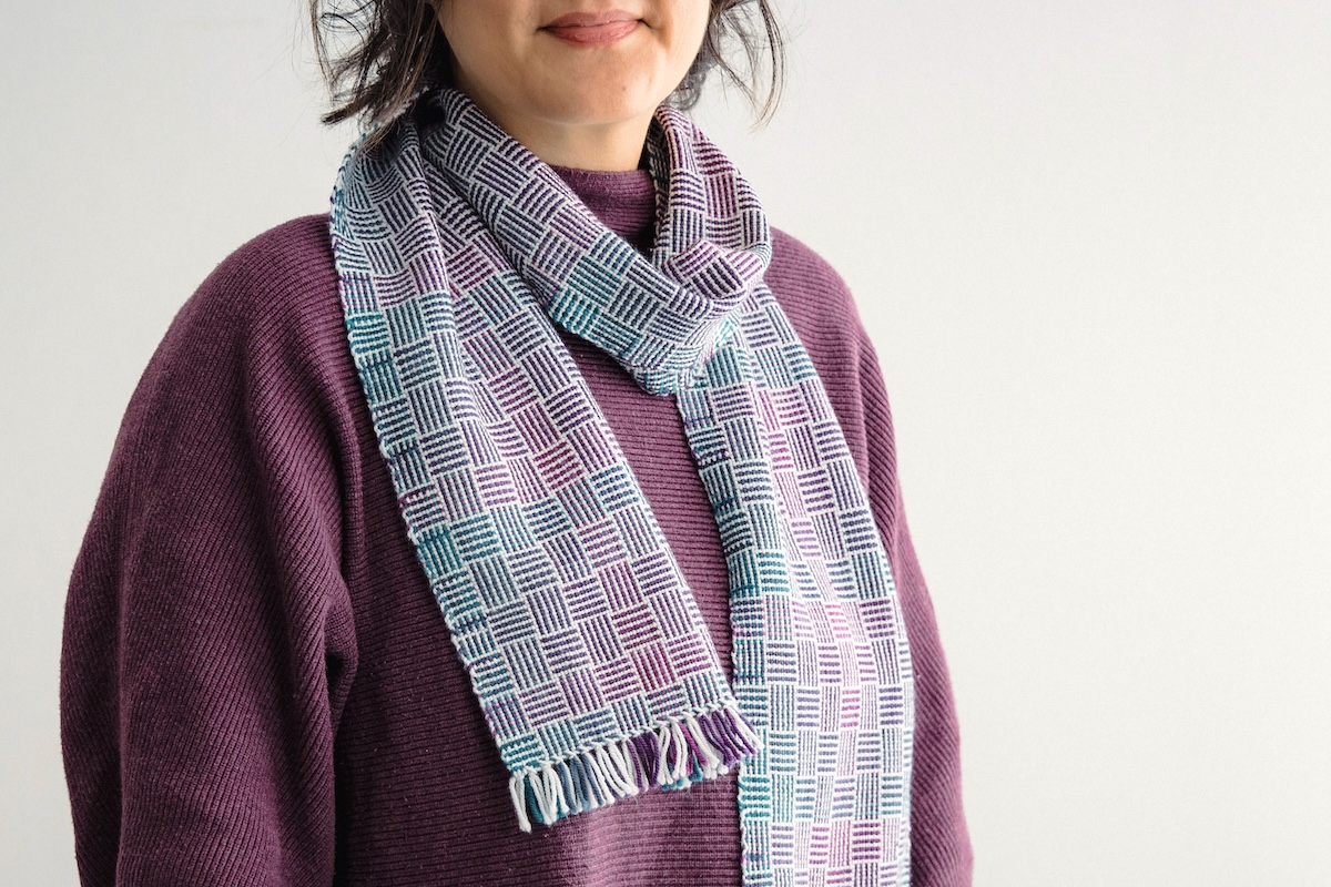 Winterful Weave-Along scarf light