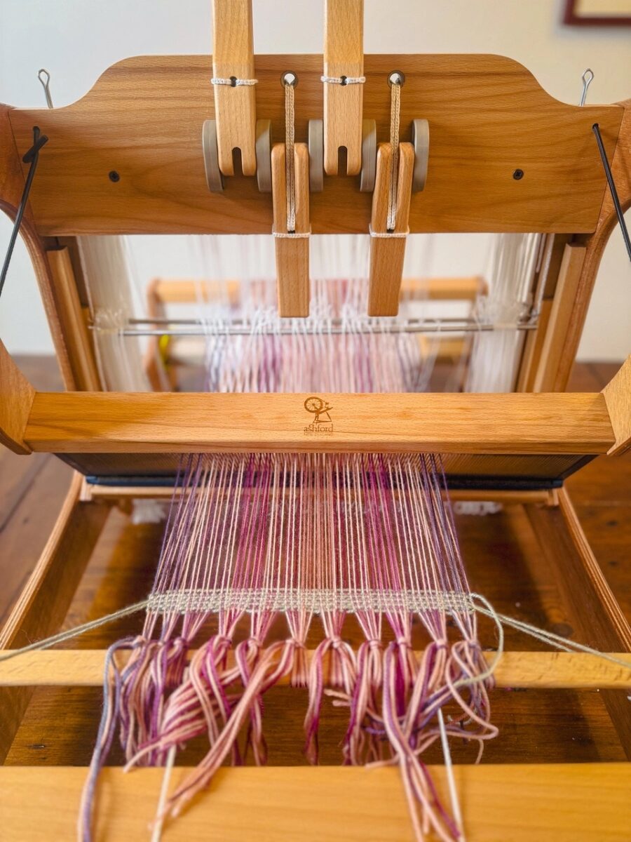 Weaving the Kaleidoscope Scarf on a 4-Shaft Loom - SweetGeorgiaWeaving on YouTube