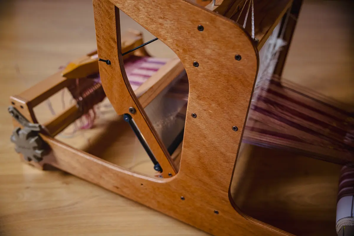 Solid, plywood parts of the Ashford Brooklyn loom