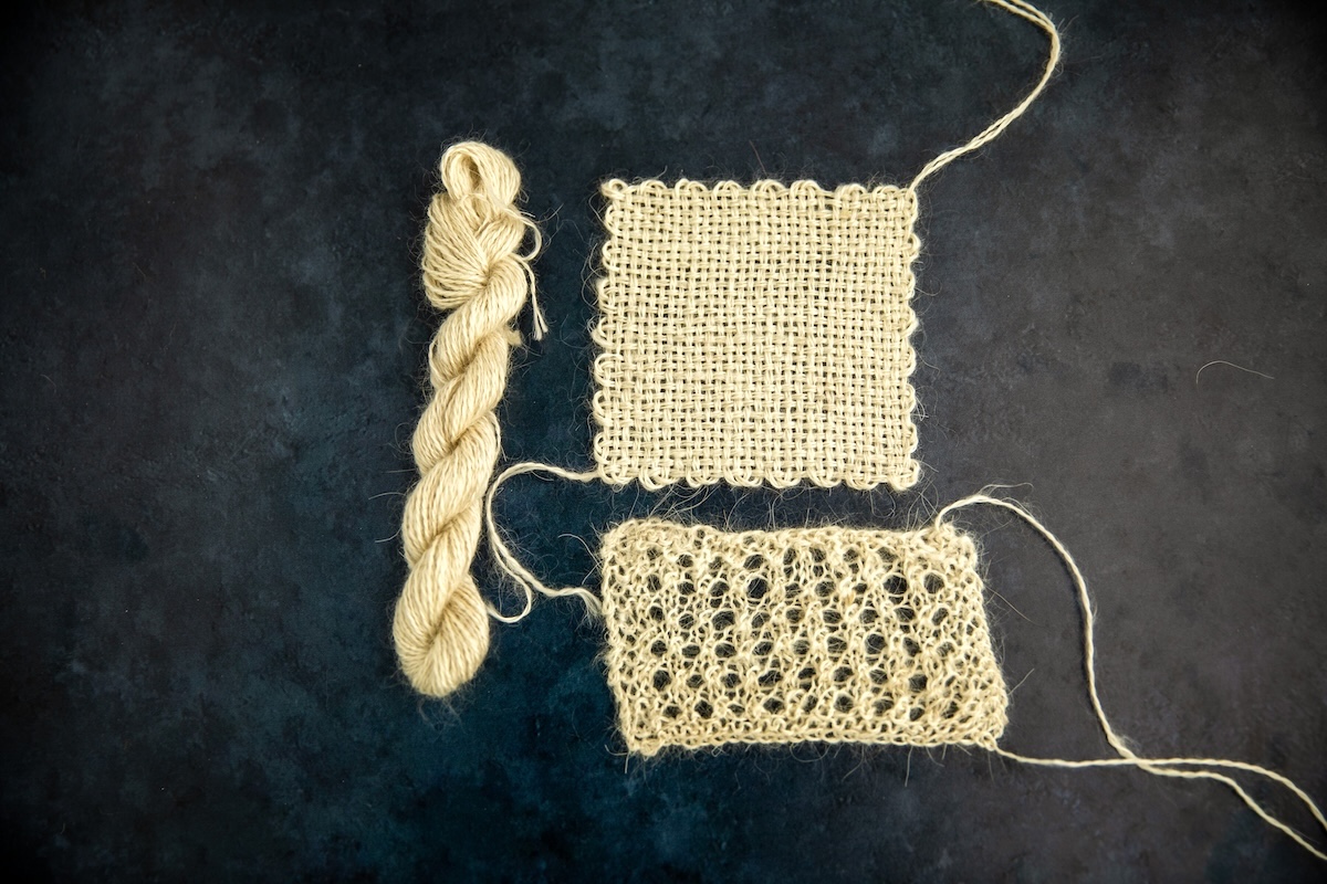 100% pygora handspun yarn.