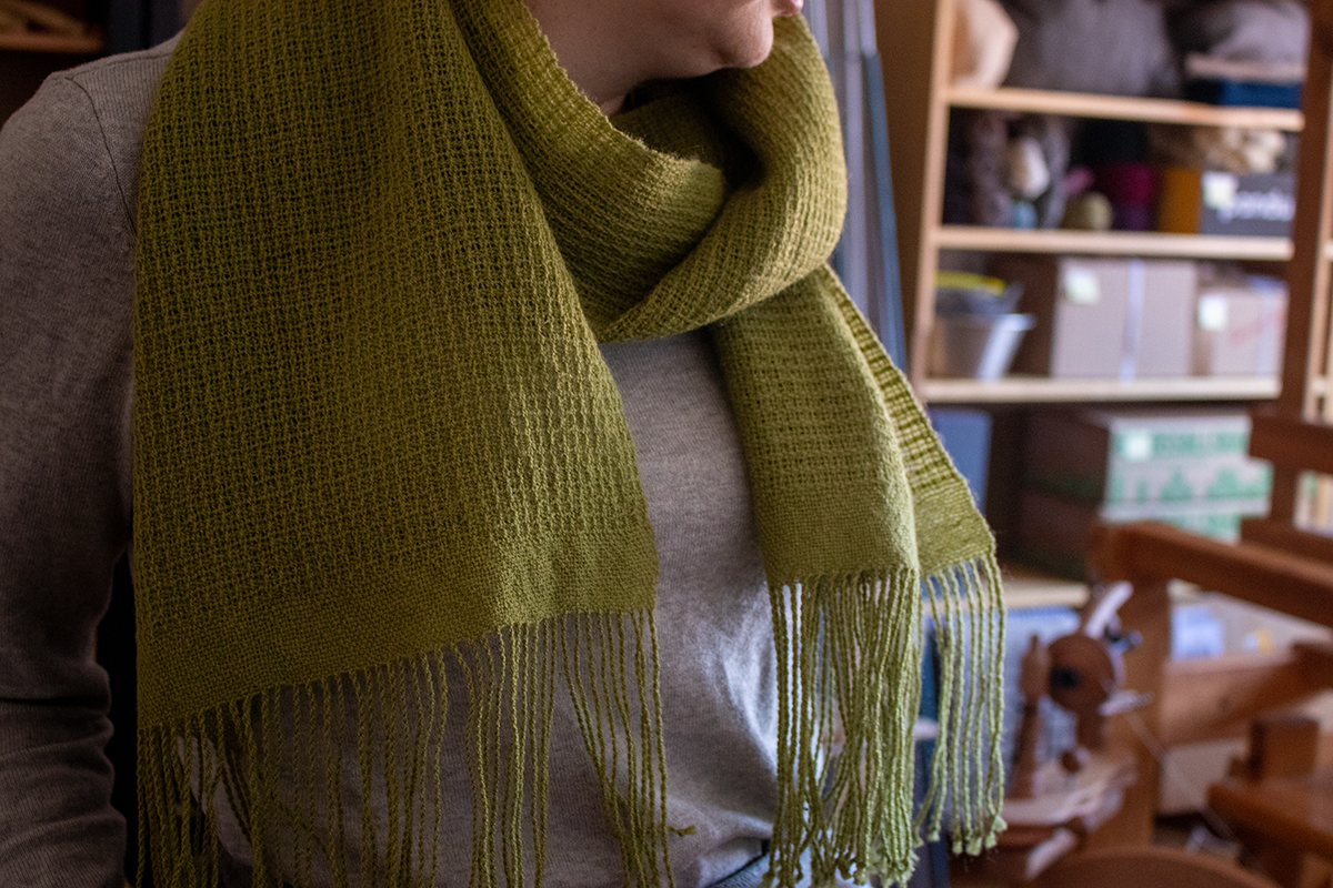 Handwoven scarf