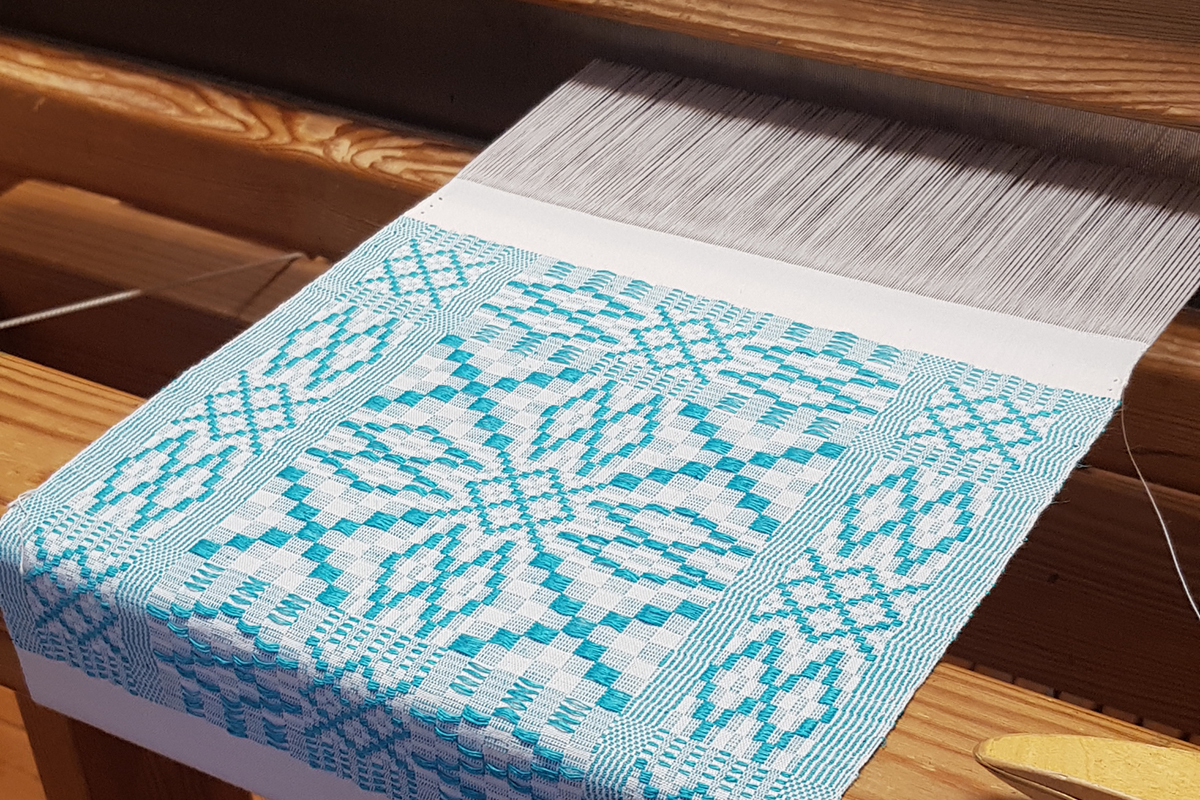 more handwoven cloth on the loom