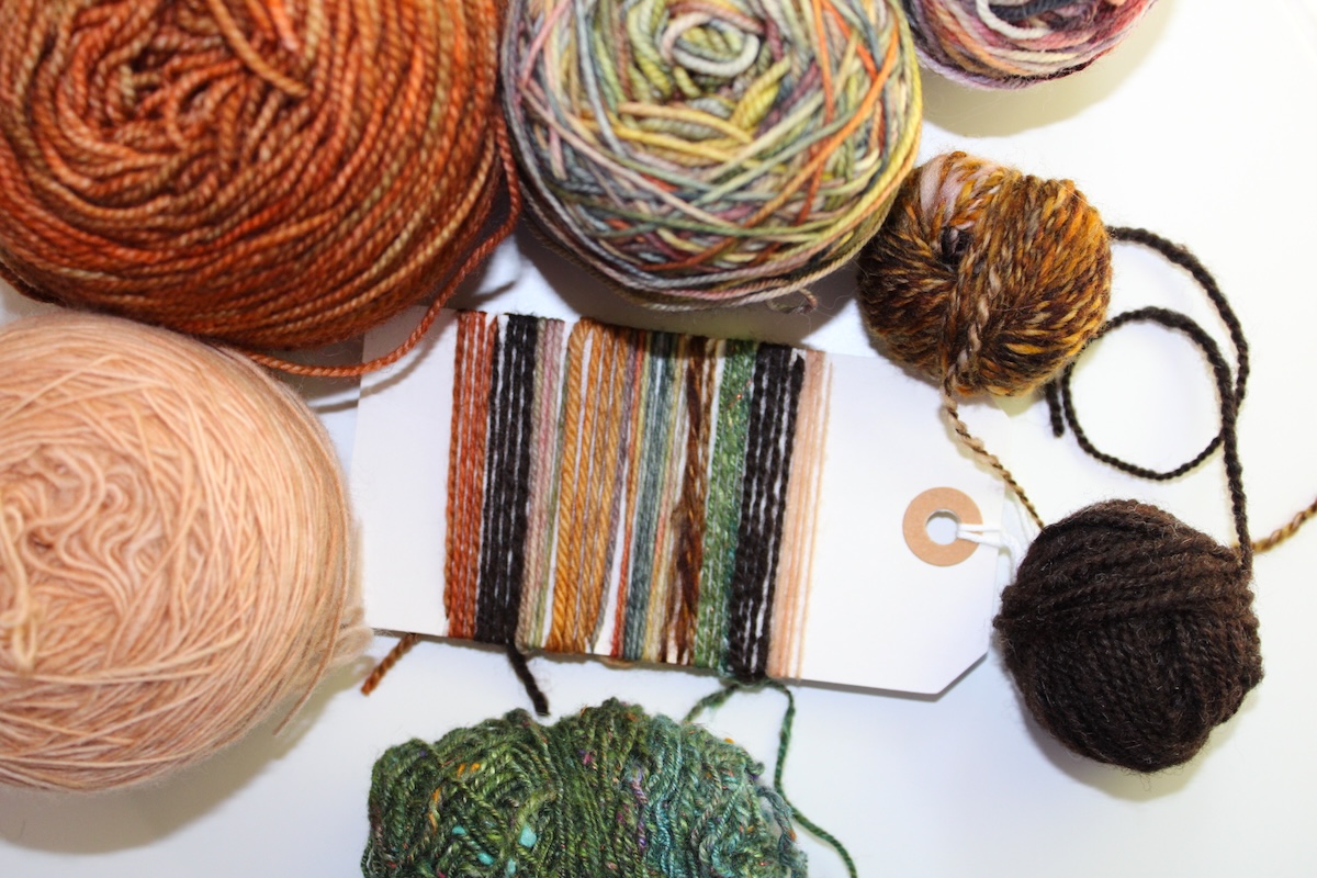 Handspun sample card 