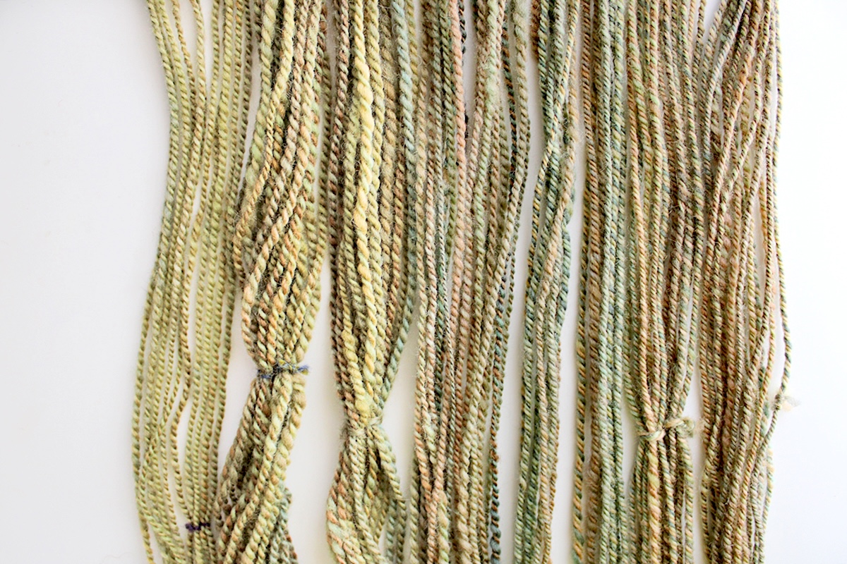 Held handspun yarn