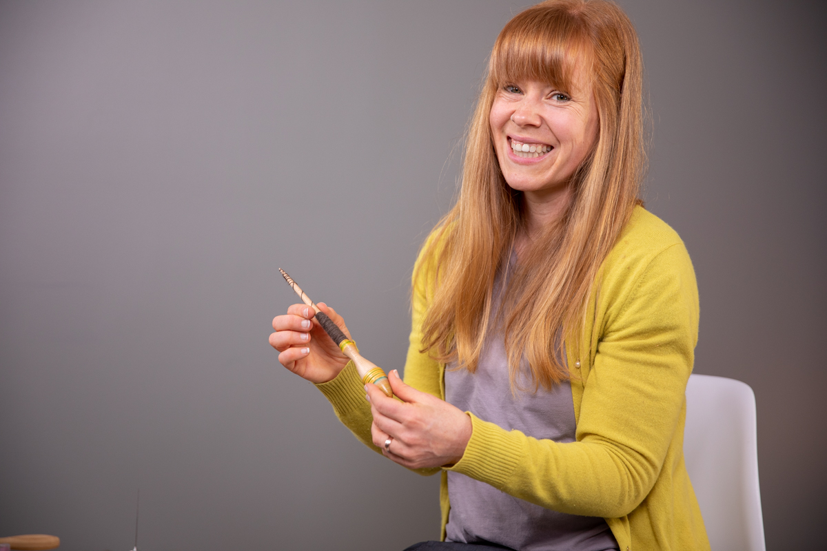 Rachel Smith, spinning instructor at the School of SweetGeorgia. 