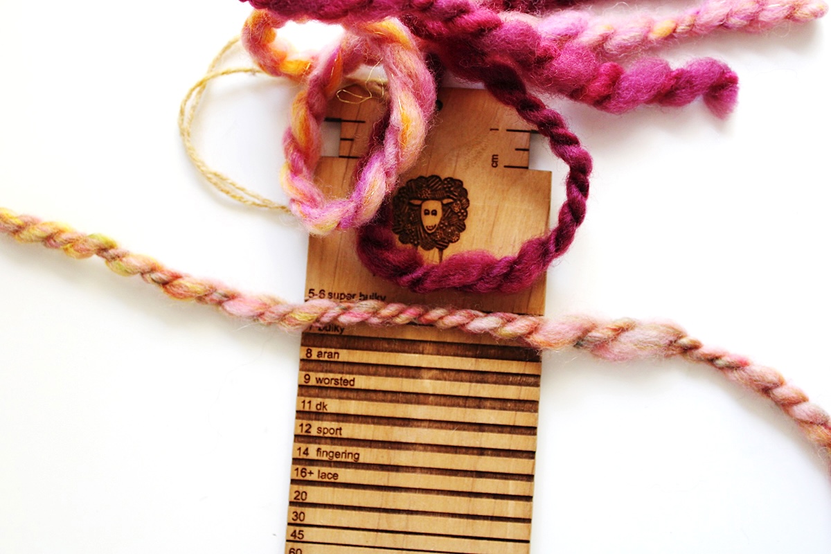 Comparing handspun to a WPI card