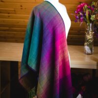 Colour Gamp handwoven shawl by Felicia Lo