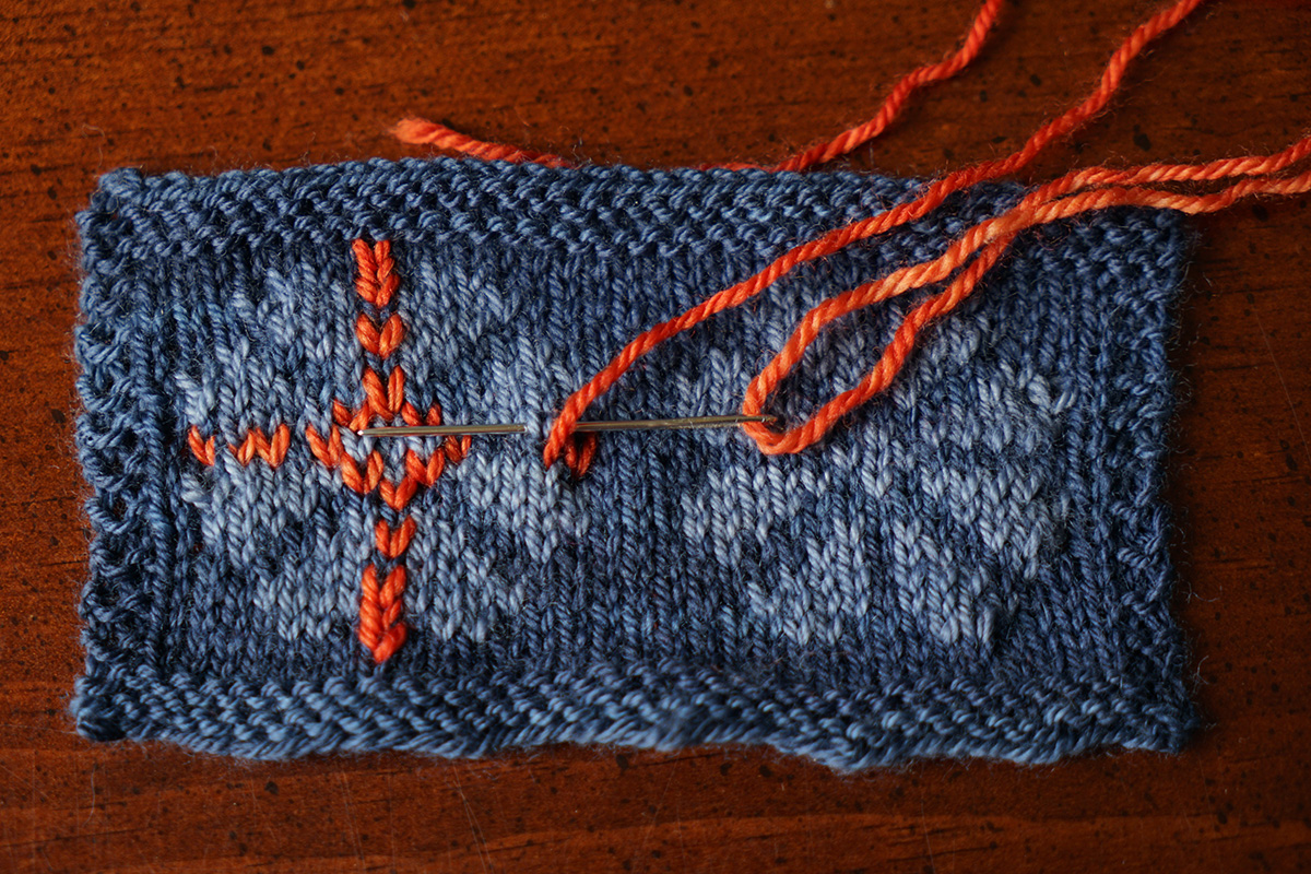 Duplicate stitch