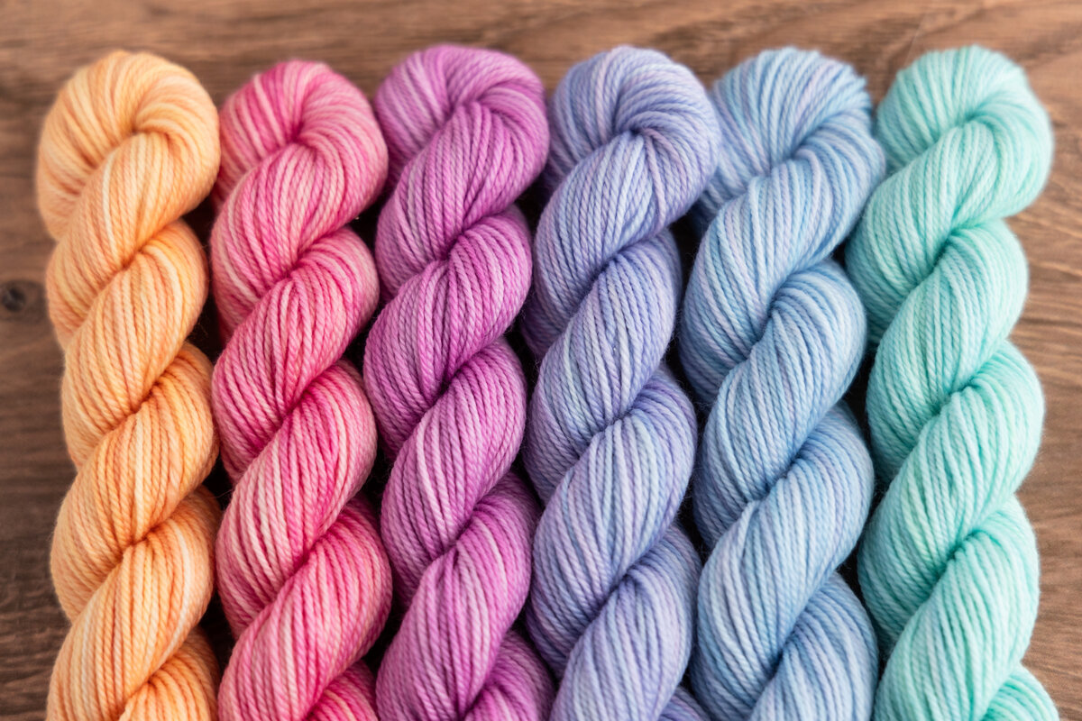 Enlighten Collection Hexa Hue mini-skein set