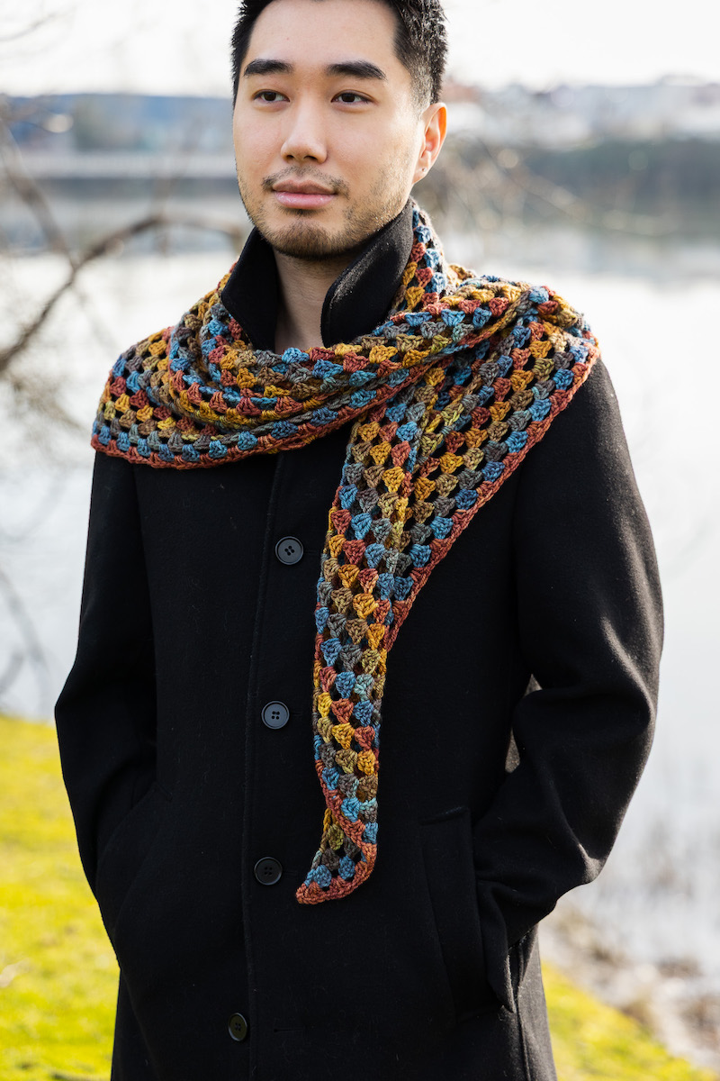 Charlotte Lee's Coast to Colour crochet shawl pattern