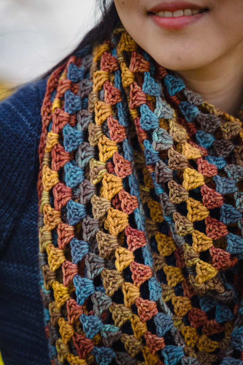 Charlotte Lee's Coast to Colour crochet shawl pattern