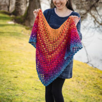 Charlotte Lee's Coast to Colour crochet shawl pattern