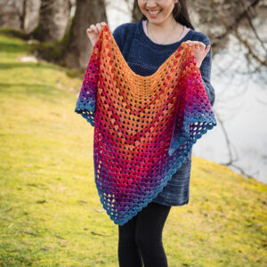 Charlotte Lee's Coast to Colour crochet shawl pattern