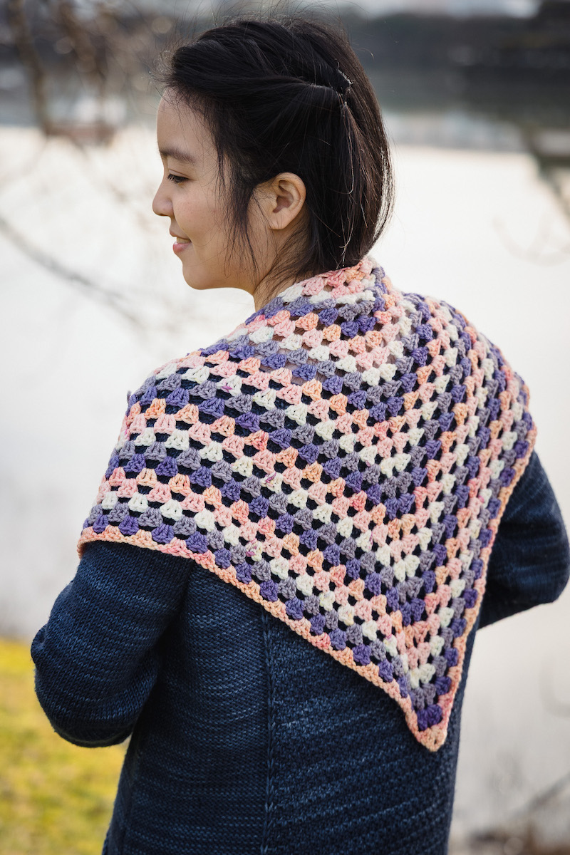 Charlotte Lee's Coast to Colour crochet shawl pattern