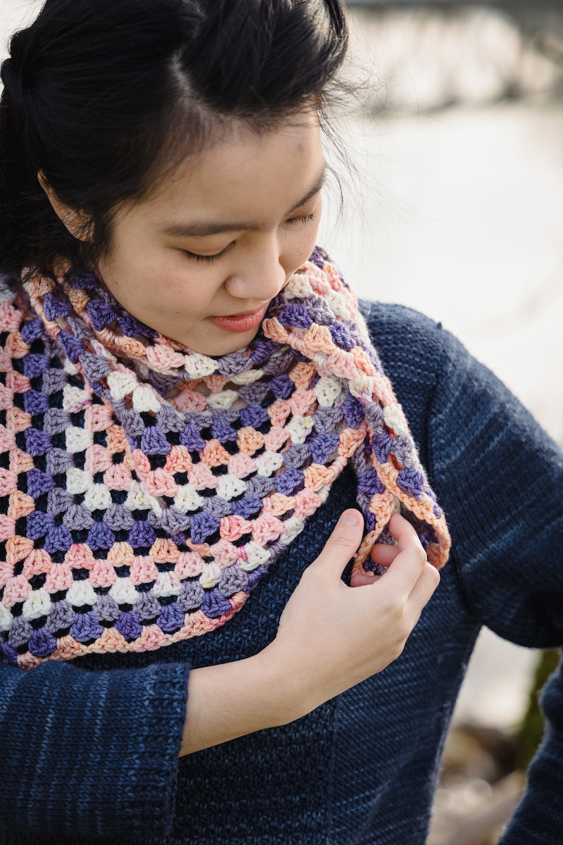 Charlotte Lee's Coast to Colour crochet shawl pattern
