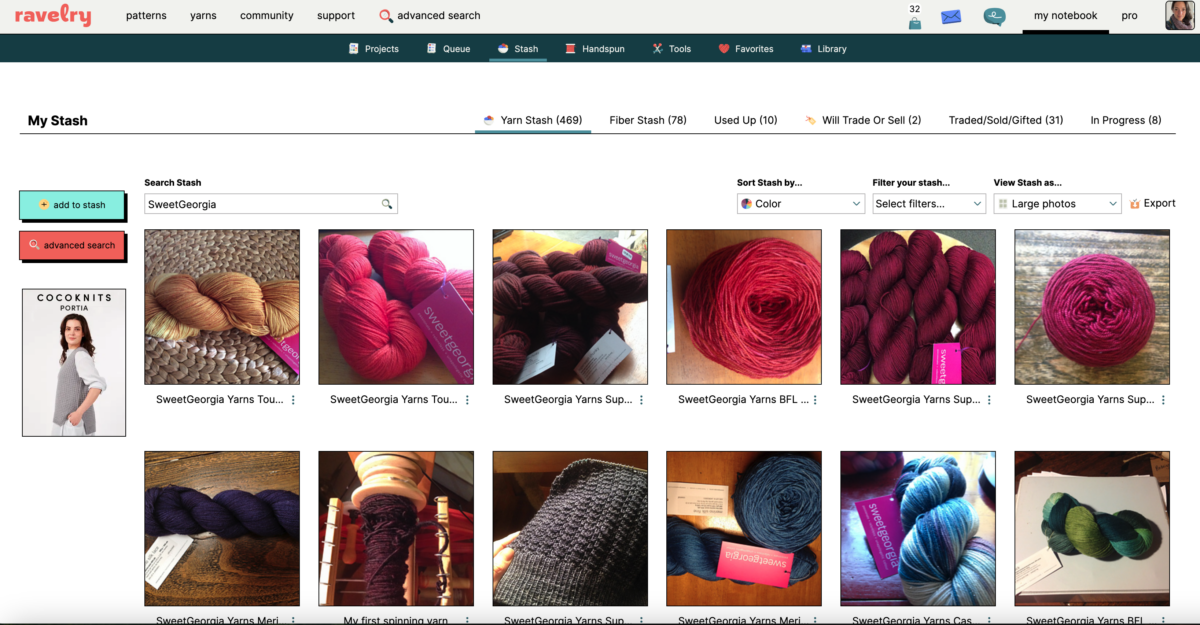 Ravelry screenshot