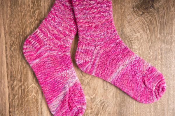 Knit socks pair