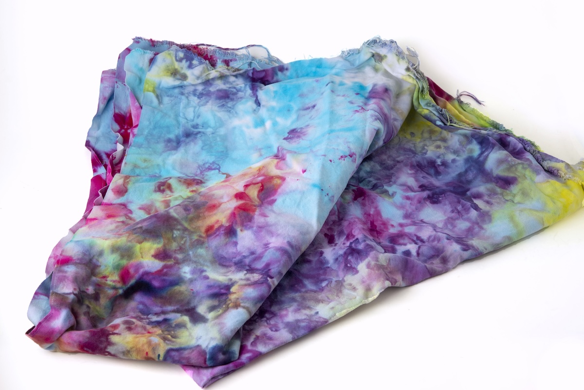 ice dyed fabric