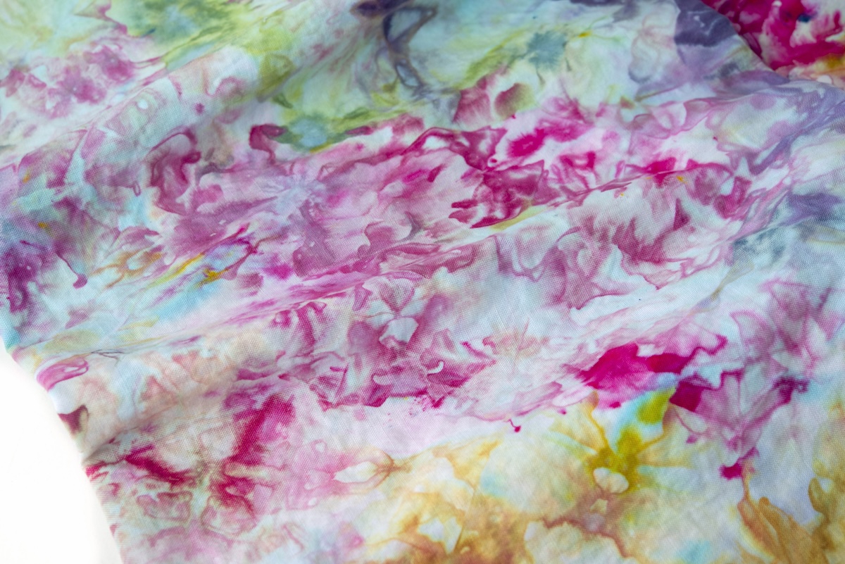 iced dyed fabric