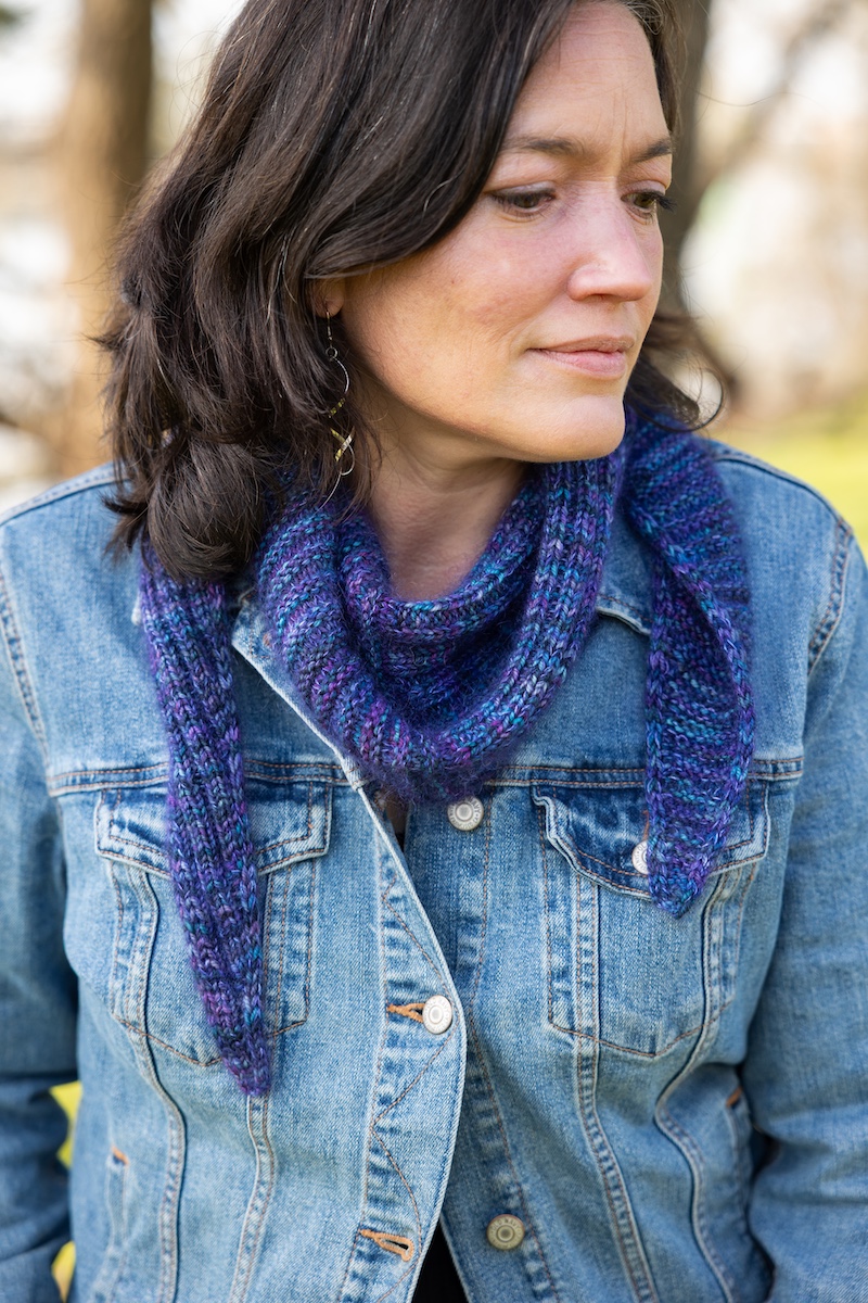Rib Welt Scarf knitting project