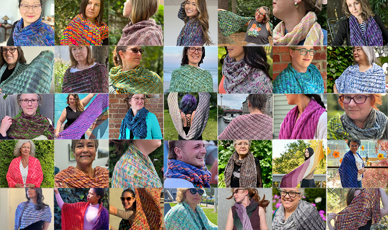 Clapotis shawl