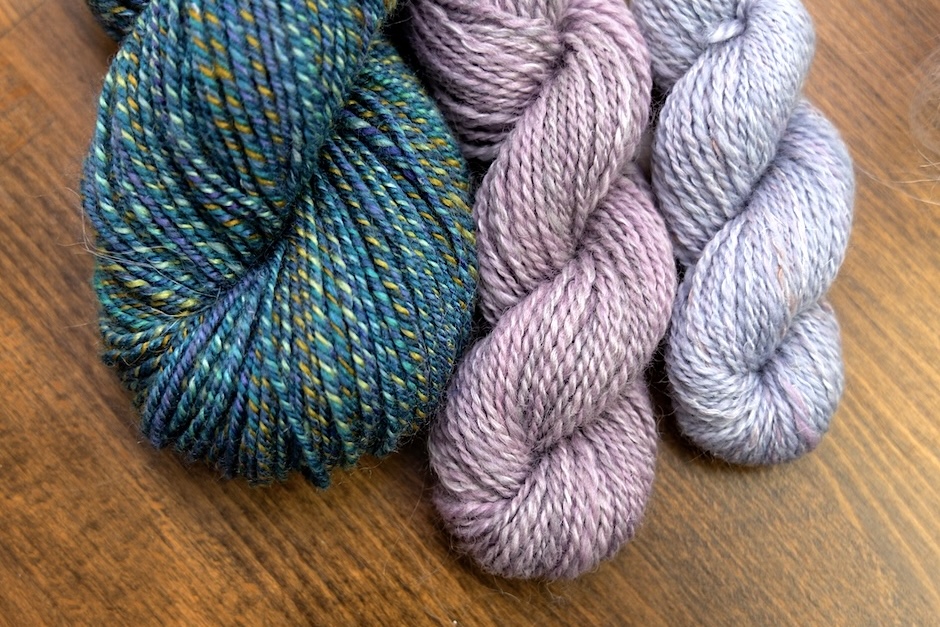 wool and bast yarns