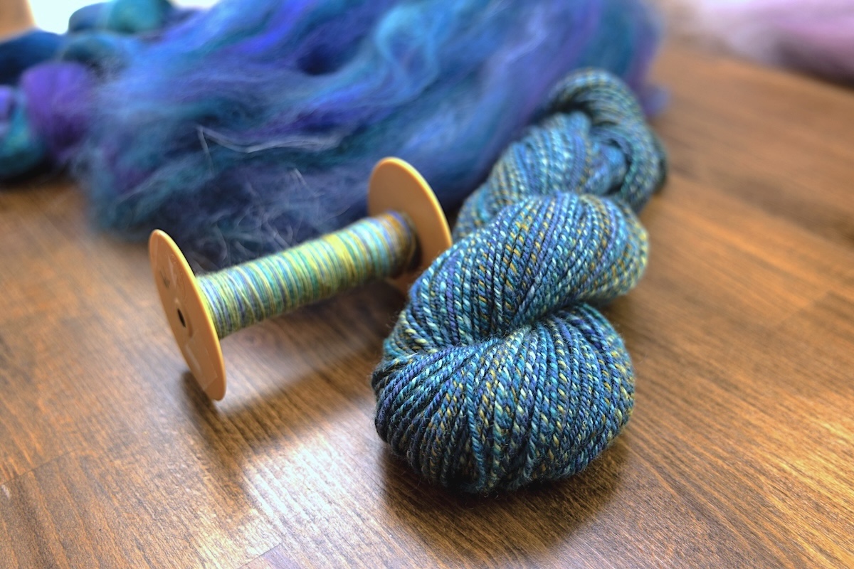 wool and flax yarn