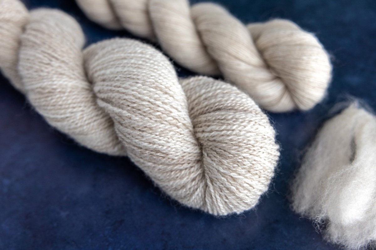 locks to finished yarn