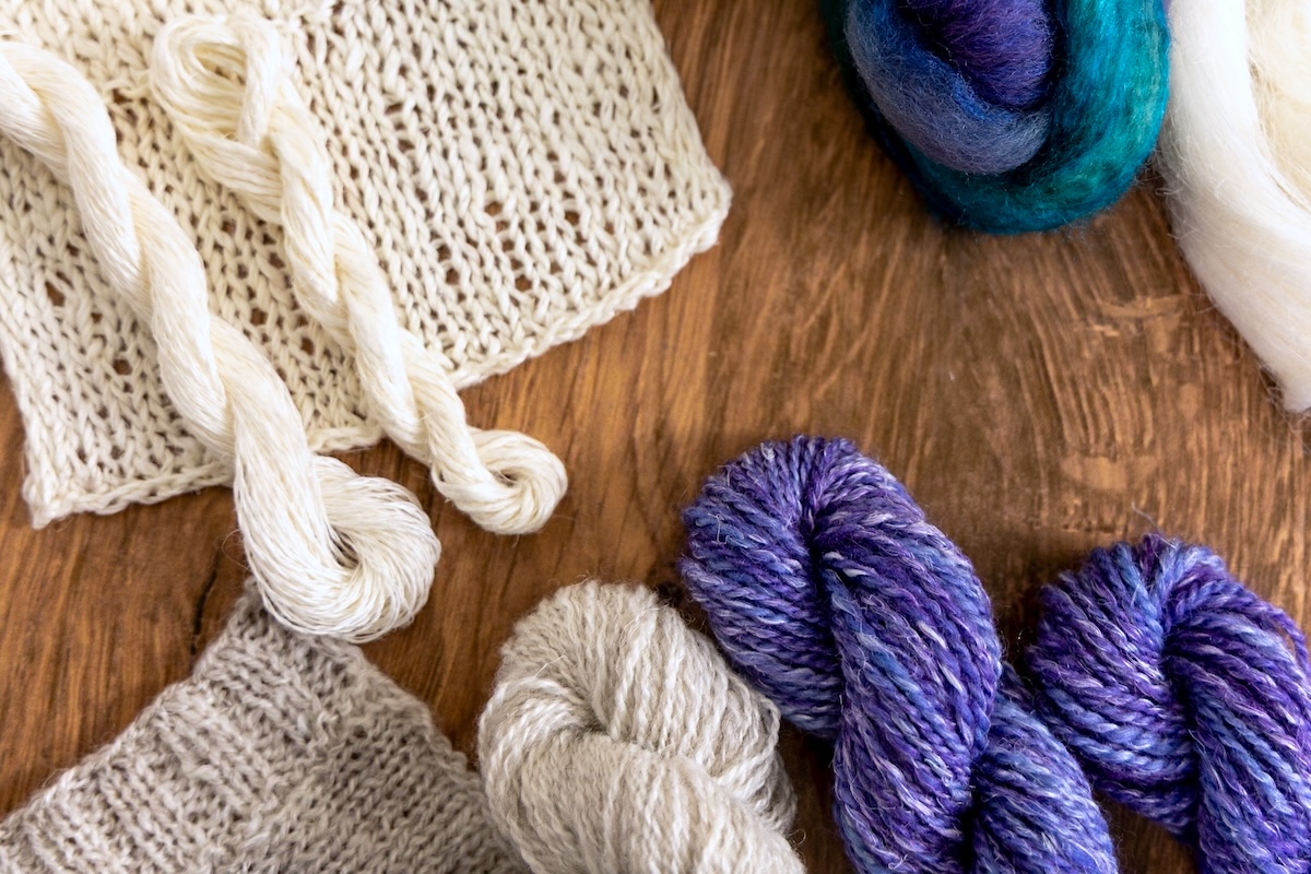100% bast samples and bast blended yarns