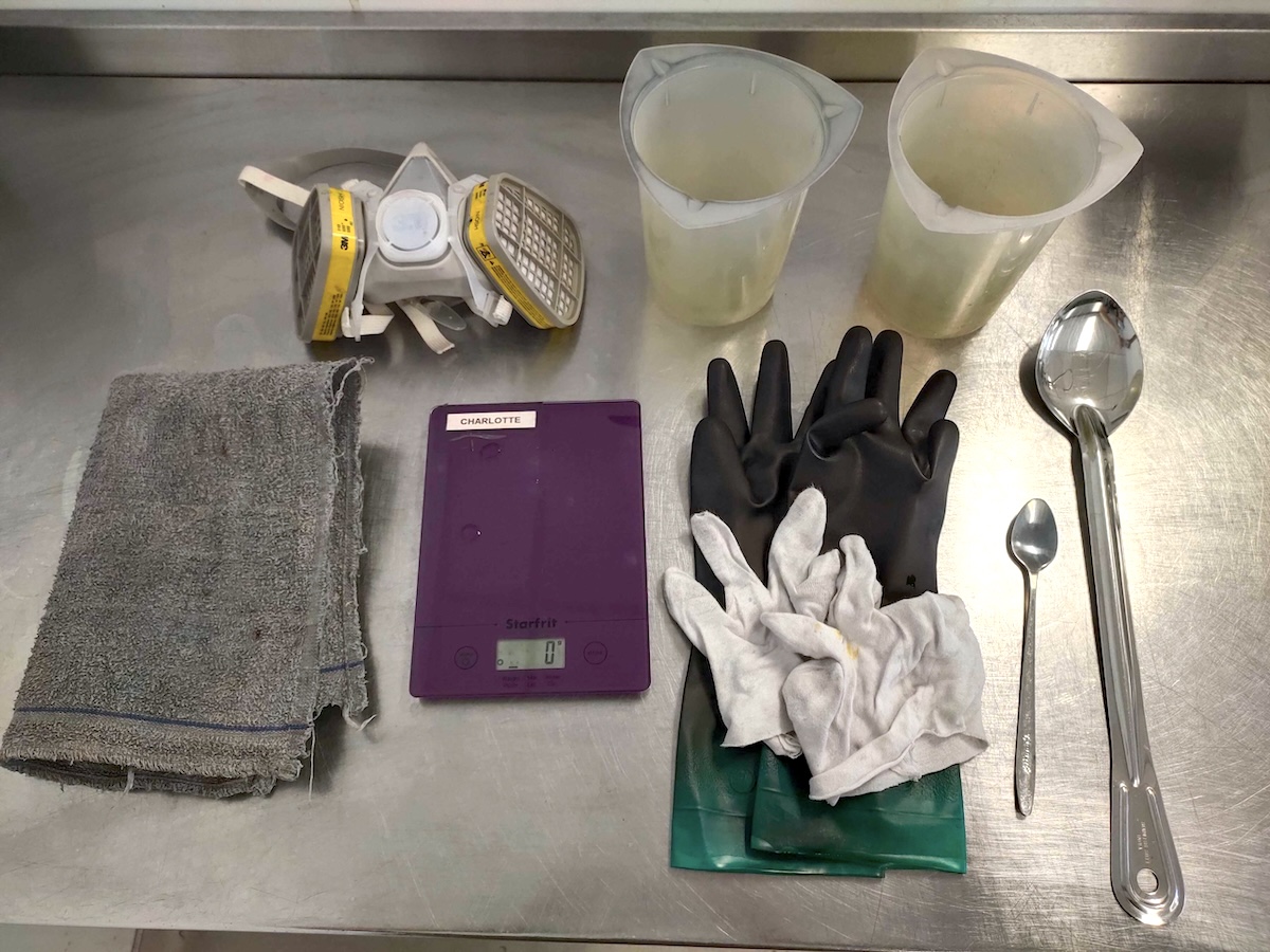 Acid dye study group equipment