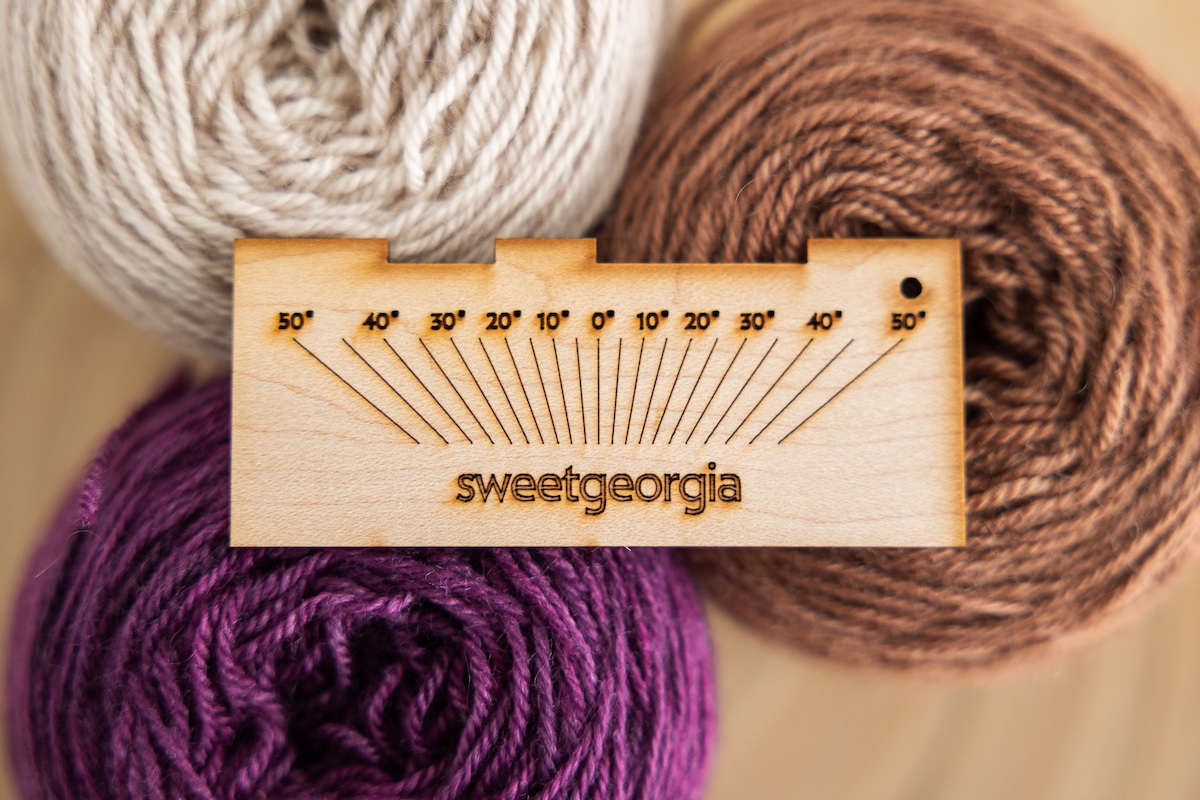 SweetGeorgia wraps per inch WPI tool — wood