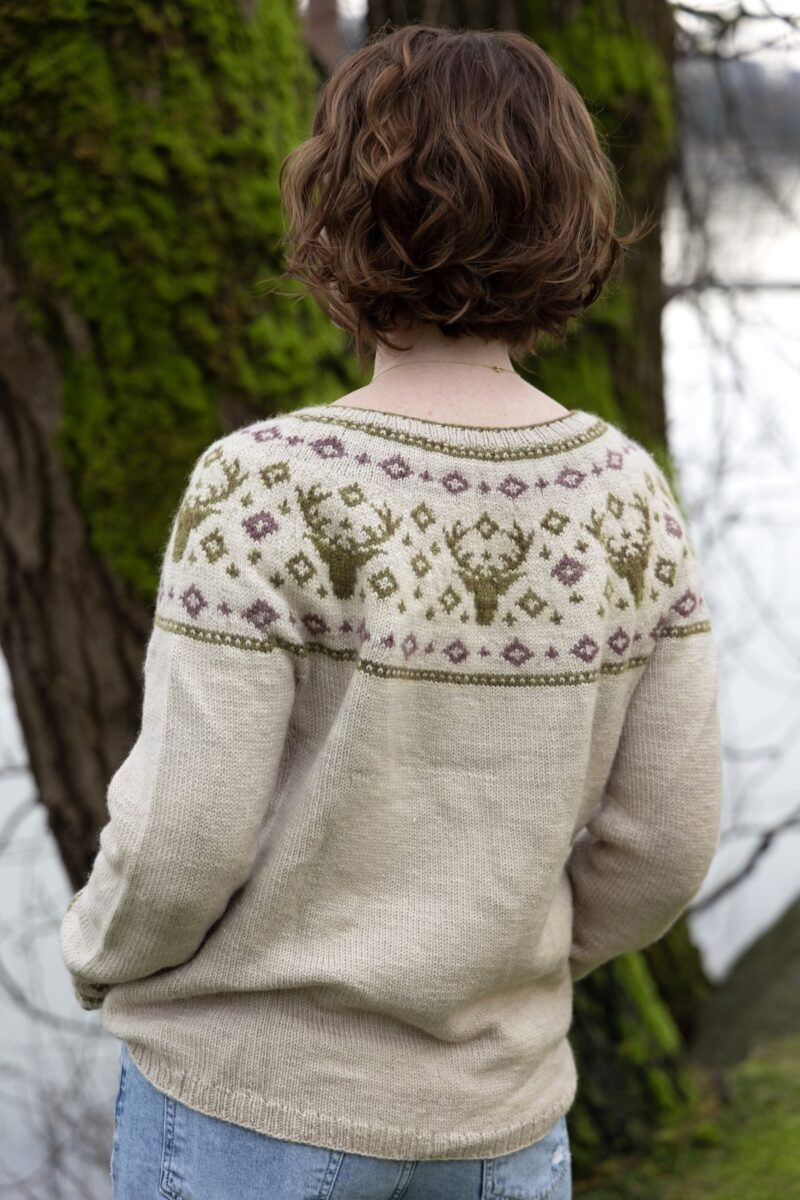 sweater back view