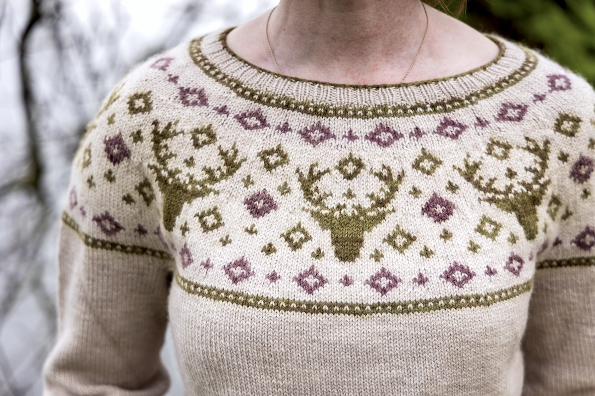 closeup of sweater