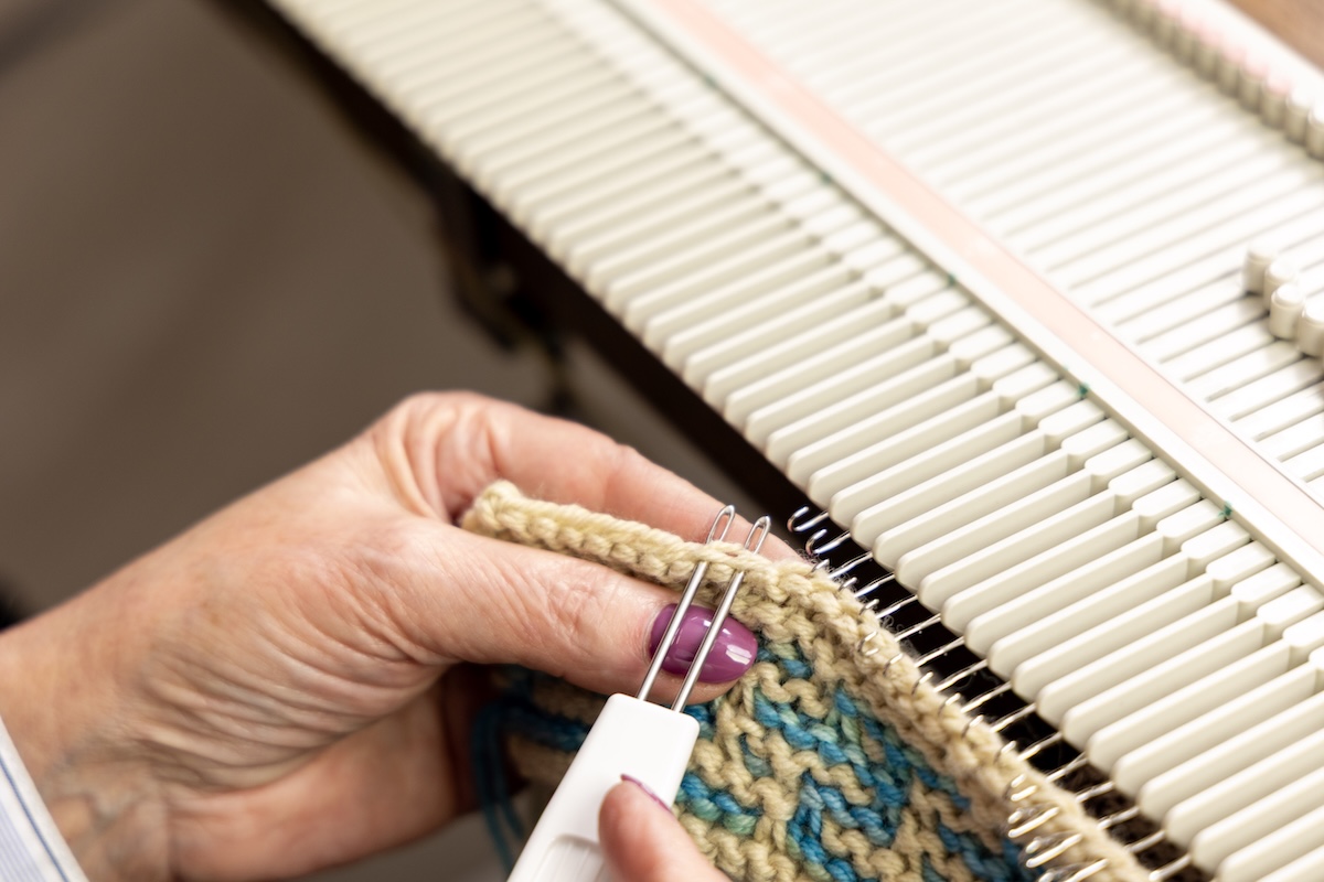 Waste yarn Cast on rag