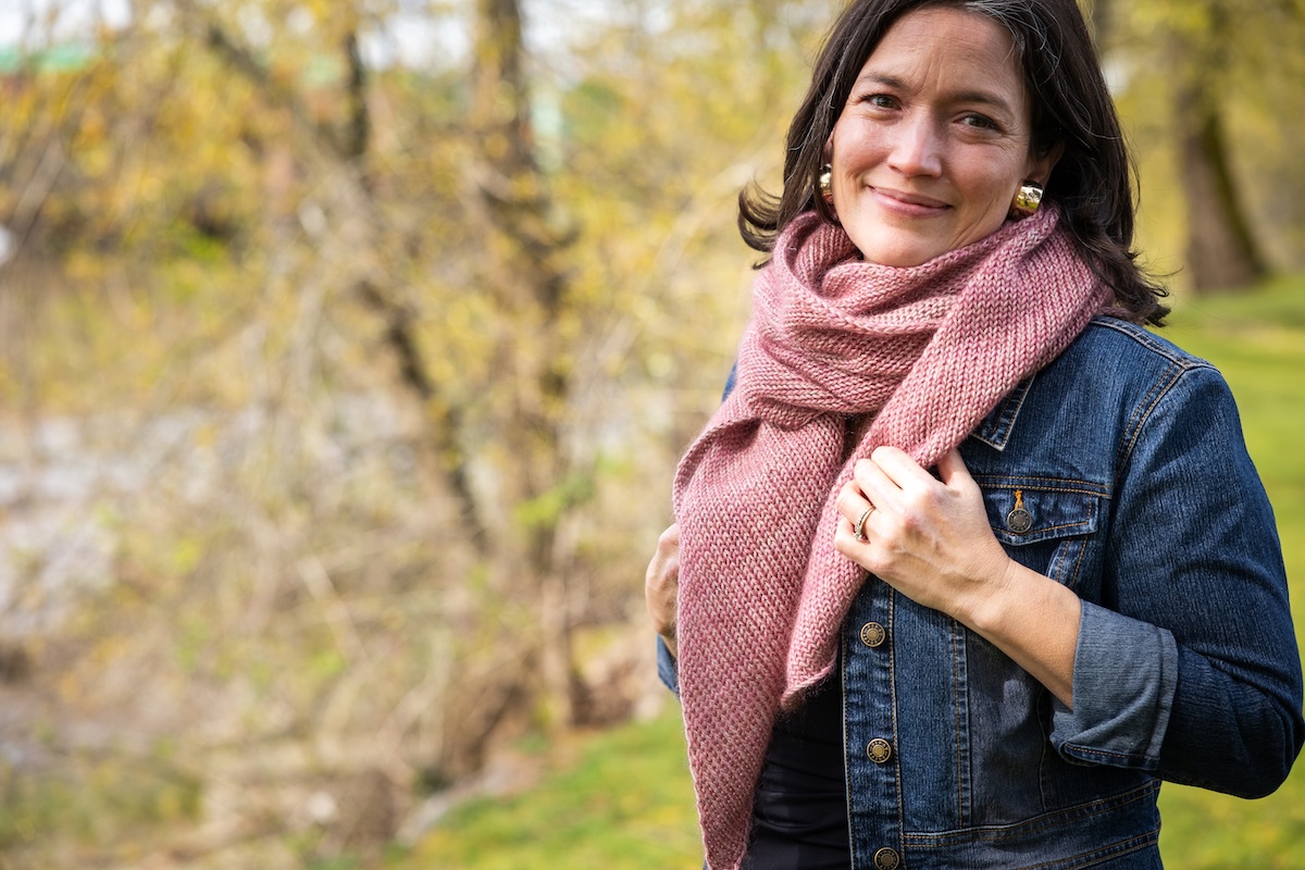 Waterfalls Shawl — Machine Knit