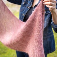Waterfalls bias shawl