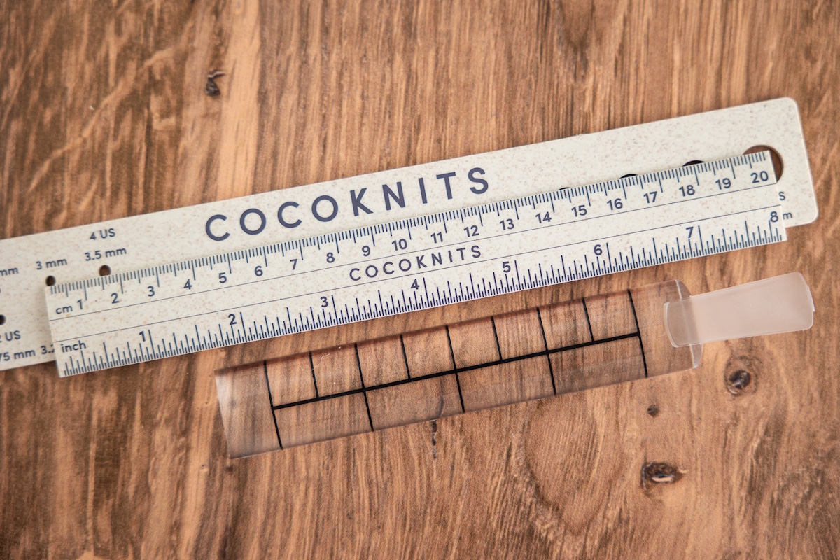 Cocoknits Ruler + EZ PZ Gauge Ruler