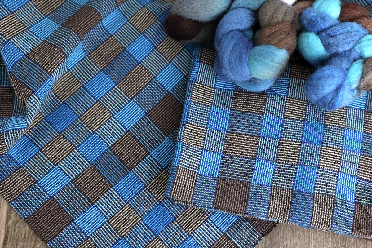 Handwoven towels by Kathy