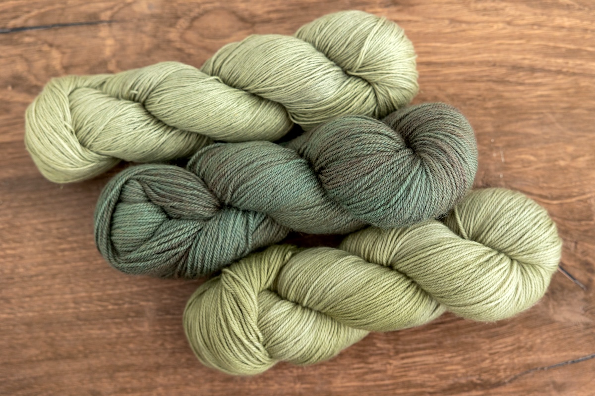 Fingering weight yarns 