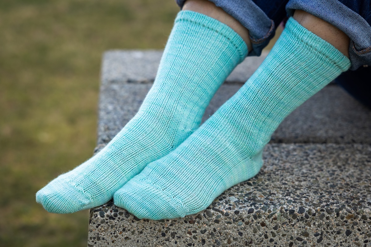 Mock rib sock